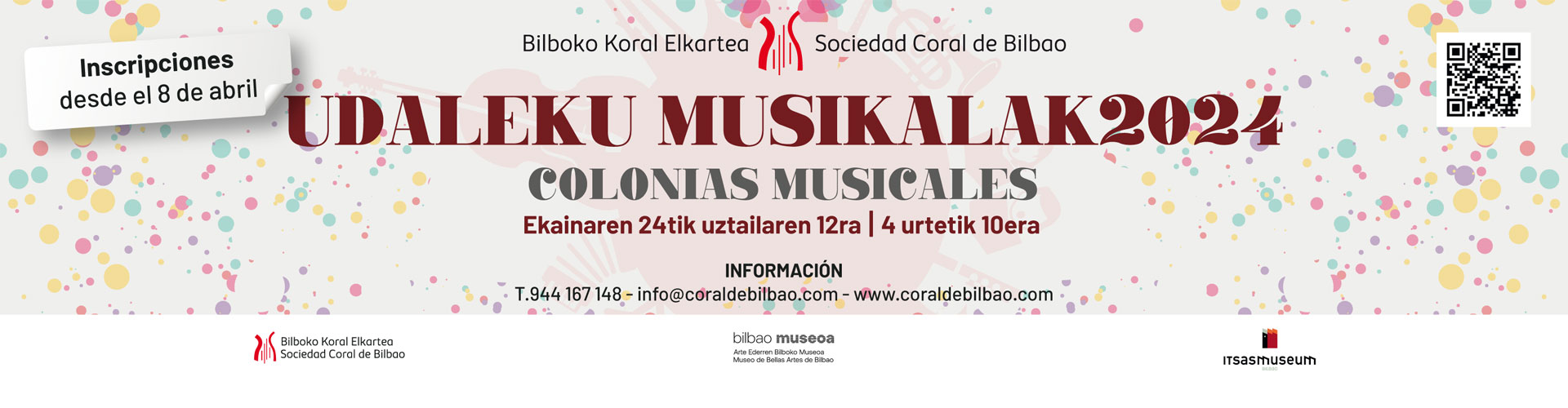 Colonias musicales 2024 Udaleku musikalak