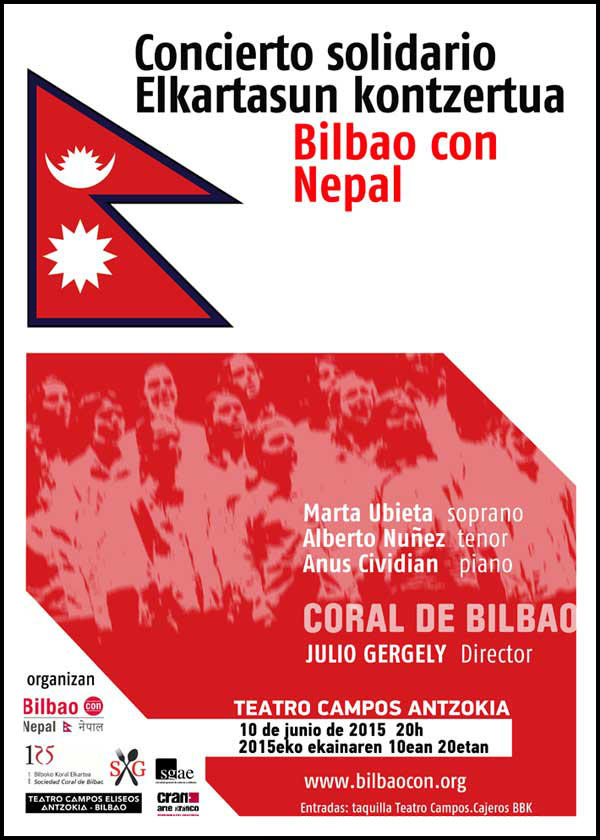 Concierto benéfico para el cuidado de niñas maltratadas nepalís