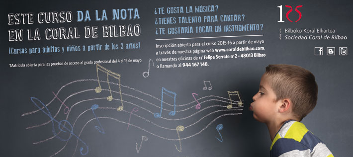 Matricúlate en Bilbao para aprender música y canto