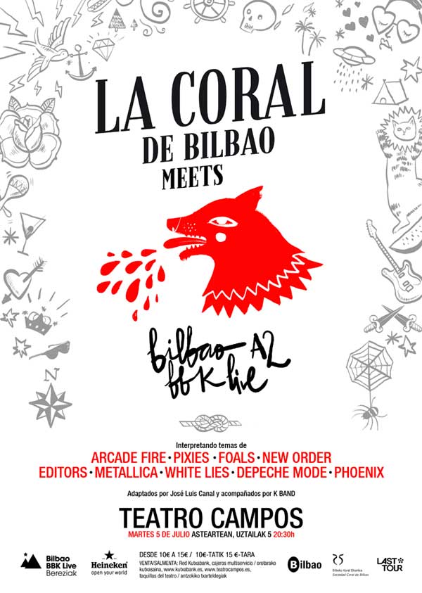 Cartel Coral de Bilbao Meets - BBK Live 2016
