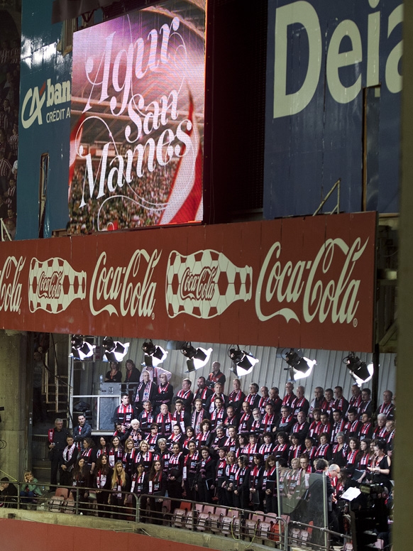 La Coral cantará en el Derby de San Mamés