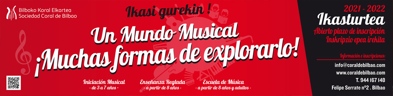 Inscripciones infantiles Coral de Bilbao